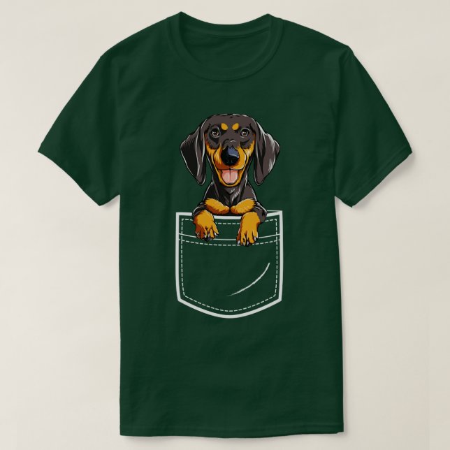 Camiseta Dachshund em seus animais de cãozinho na frente (Frente do Design)