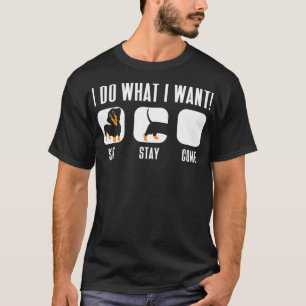 Camiseta Dachshund Eu Faço O Que Quero Fazer