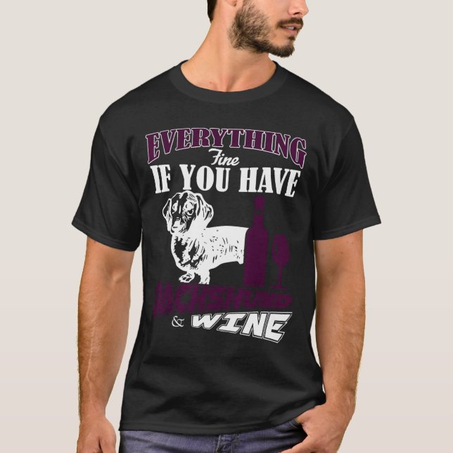 Camiseta Dachshund Fine (Frente)