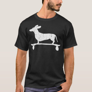 Camiseta Dachshund Fofo em Skate Funny Wiener Dog