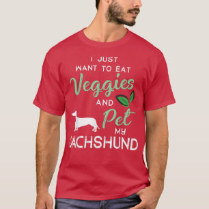 Camiseta Dachshund Funny Vegan Dog Proprietário do Lago Xma