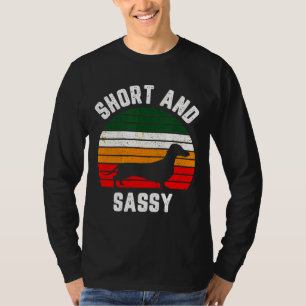 Camiseta Dachshund Funny Weiner Cão Curto Sassado