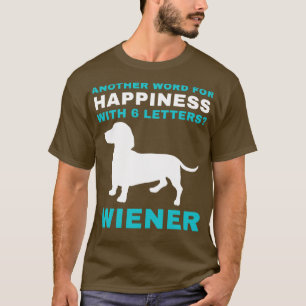 Camiseta Dachshund Funny Weiner Dog Dachshund é Felicidade
