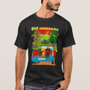 CAMISETA DACHSHUND GIFTS ENENER DOG FEZ ALGUÉM DIZER R