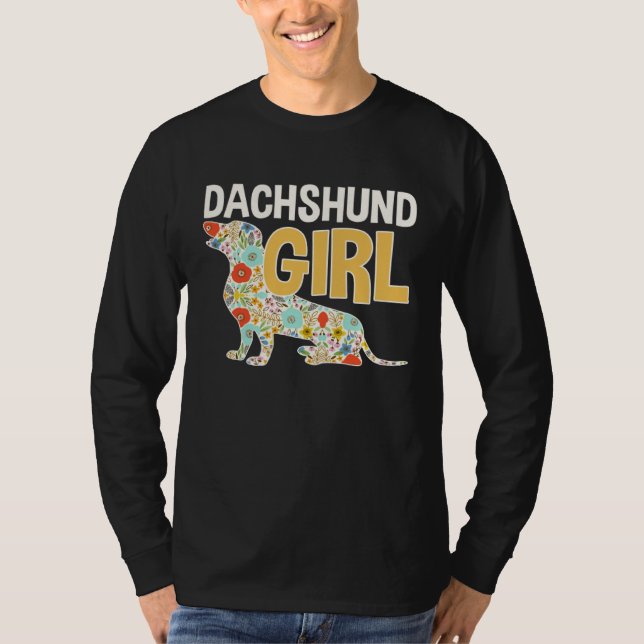 Camiseta Dachshund Girl  2 (Frente)