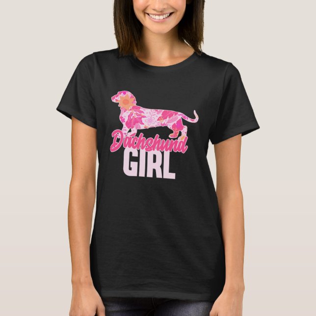 Camiseta Dachshund Girl  3 (Frente)