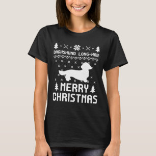 Camiseta Dachshund Hair Christmas