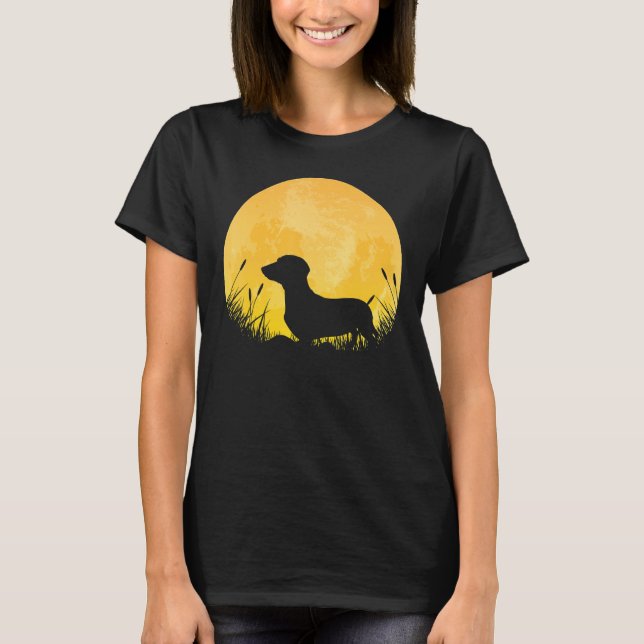Camiseta Dachshund Halloween Wiener (Frente)