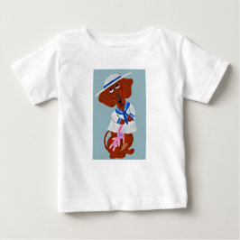 Camiseta Dachshund in a Sailor Suit