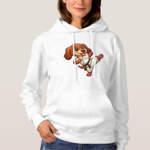 Camiseta Dachshund karate artes marciais chute alto