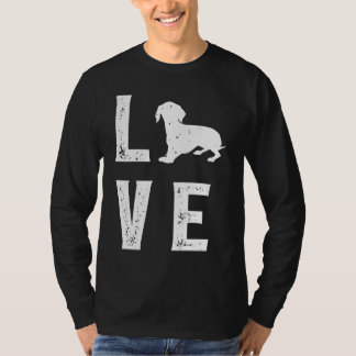 Camiseta Dachshund Love  1