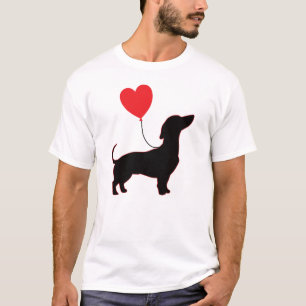 Camiseta Dachshund Love Balloon: Dachshund Pai Edition