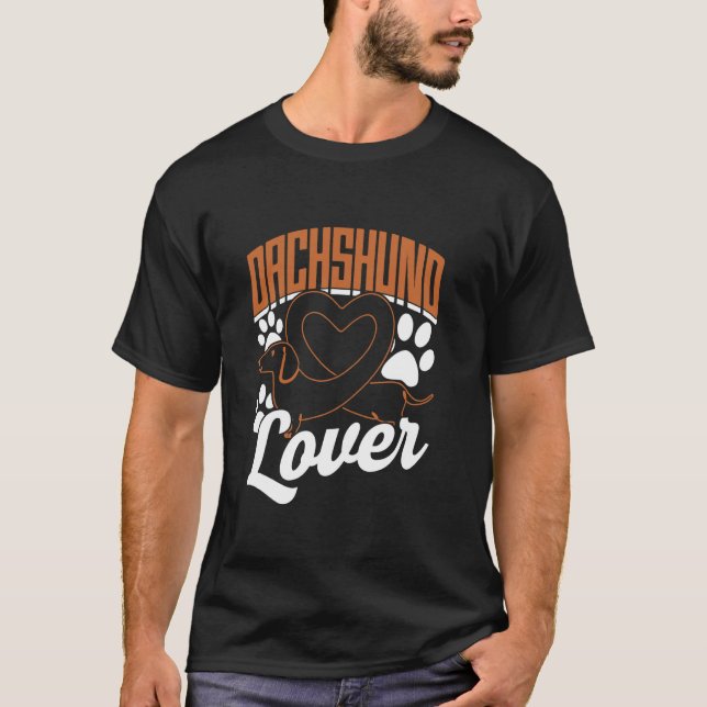 Camiseta Dachshund Lover Proprietário Dachshances Puppy Dog (Frente)