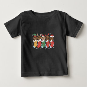 Camiseta Dachshund Mãe Cachorro de Natal Presente Ano Novo