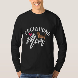 Camiseta Dachshund Mãe Shirt Doxie Mama Wiener Dog Gift