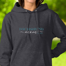 Dachshund Mãe Varsity Script Fundada