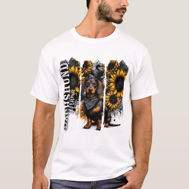 Camiseta Dachshund Mama  (Frente)
