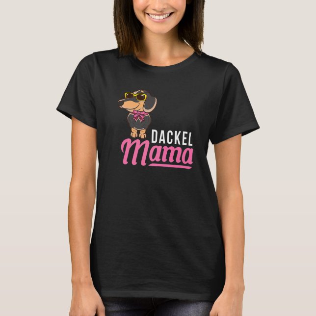 Camiseta Dachshund Mama (Frente)