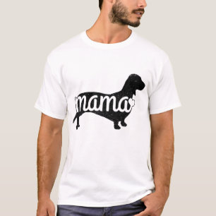 Camiseta Dachshund Mama Wiener Cachorro Doxie Mãe Engraçado
