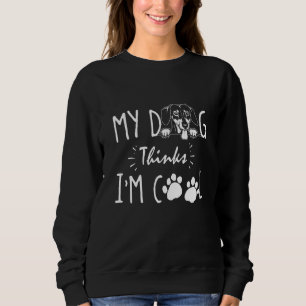Camiseta Dachshund Meu Cachorro Acha Que Sou Cachorro Legal
