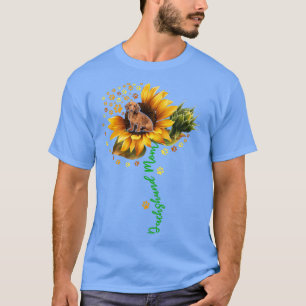 Camiseta Dachshund Mom Funny Dachshund On Sunflower Dog Paw