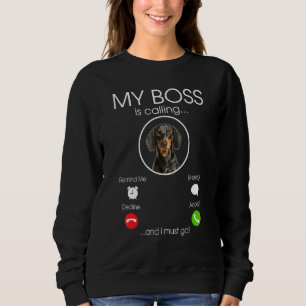 Camiseta Dachshund My Boss
