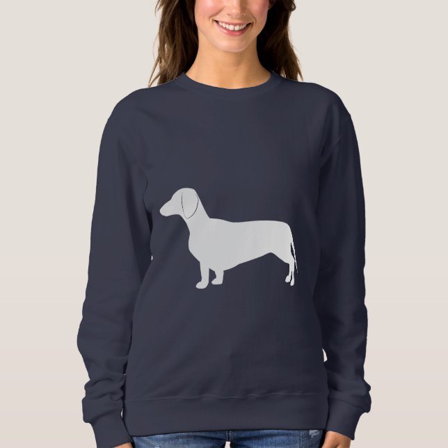 Camiseta Dachshund na silhueta (Frente)