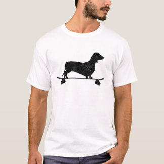 Camiseta Dachshund No Skateboard Funny Wiener Dog Doxie Ska