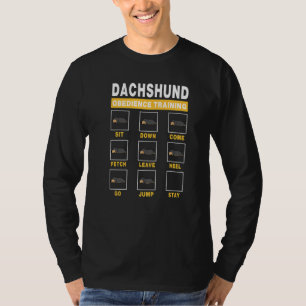 Camiseta Dachshund Obedience Training Dog Guide to Trainer