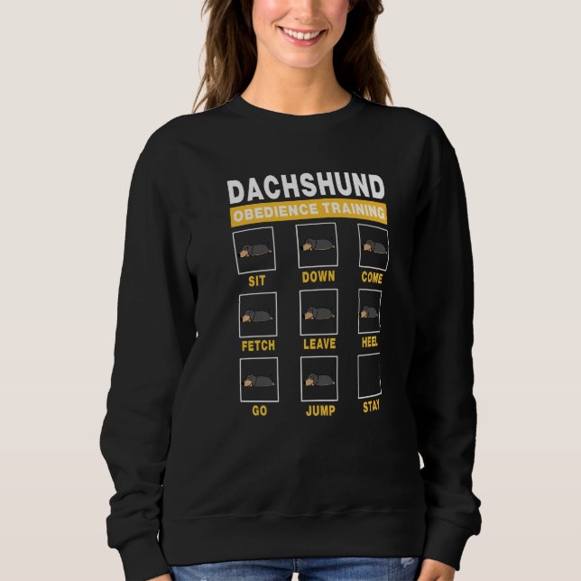 Camiseta Dachshund Obedience Training Dog Guide to Trainer  (Frente)