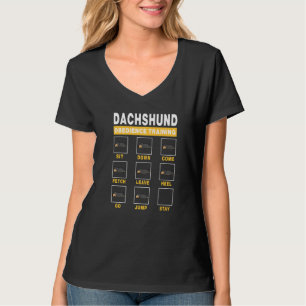 Camiseta Dachshund Obedience Training Dog Guide to Trainer