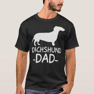 Camiseta Dachshund Pai Weiner Weenie Roupa para o amante do