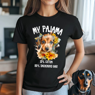 Camiseta Dachshund Pajama Humor