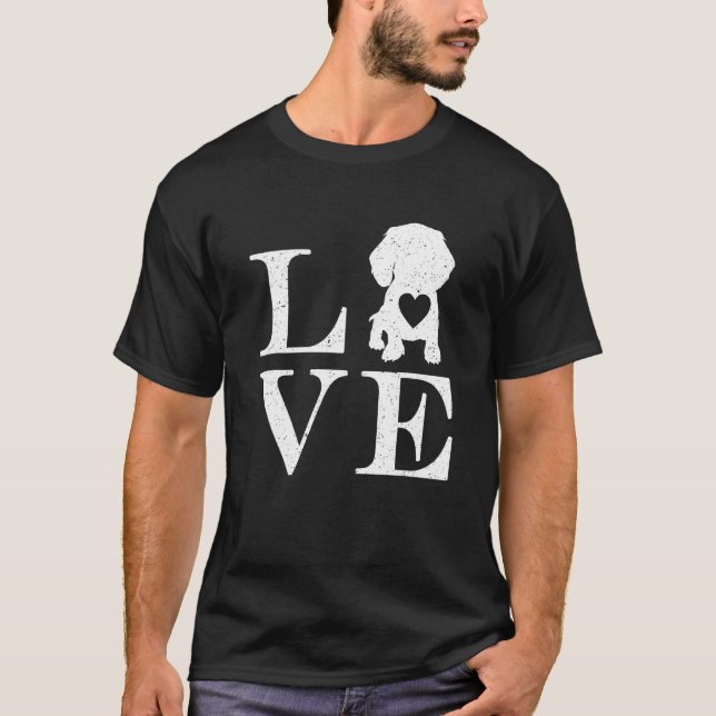Camiseta Dachshund Para Mulheres Cachorro Salsicha (Frente)