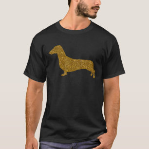 Camiseta Dachshund Para Mulheres Garotas Enchidas Cão Cão C