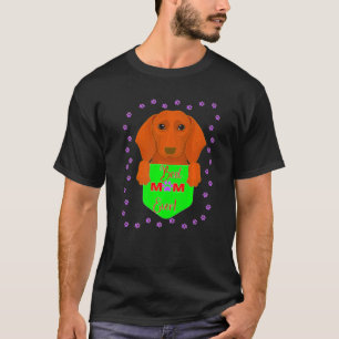 Camiseta Dachshund Pet Funny Wiener Dog Melhor Cachorro Mam