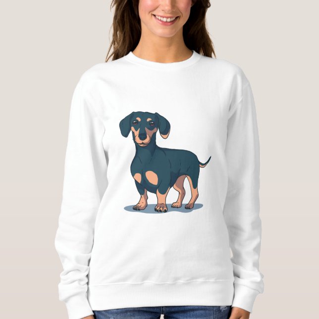 Camiseta Dachshund Preto (Frente)