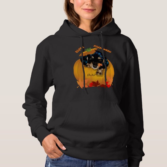 Camiseta Dachshund Puppy Halloween (Frente)