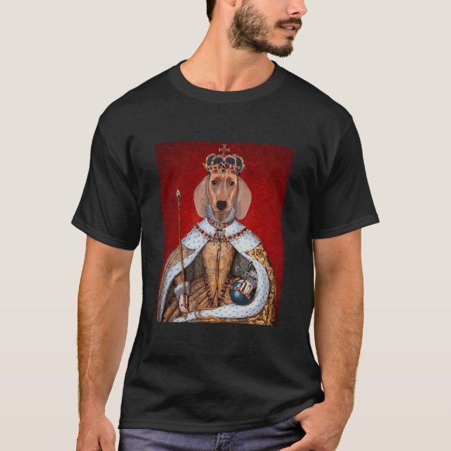 Camiseta Dachshund Queen (Frente)