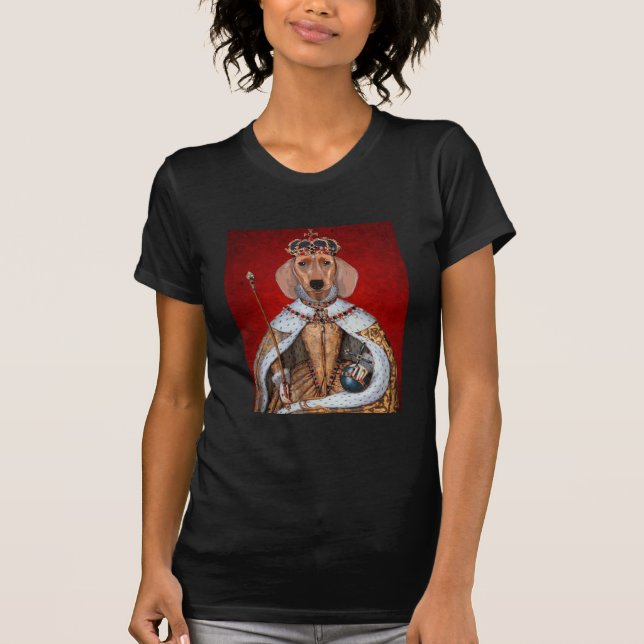 Camiseta Dachshund Queen (Frente)