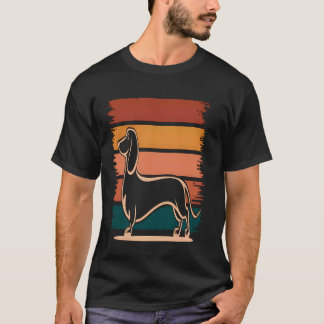 Camiseta Dachshund retrô