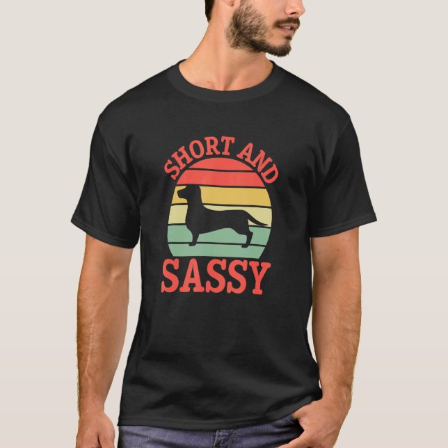 Camiseta Dachshund Sausing Sausent Silhouette R (Frente)