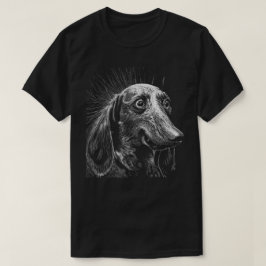 Camiseta Dachshund Scratchboard T Shirt