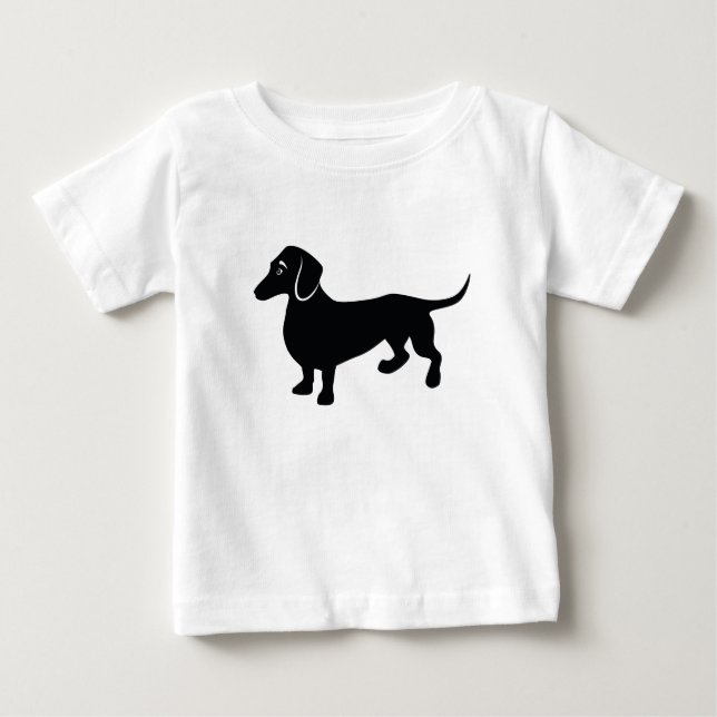 Camiseta Dachshund Silhouette (Frente)