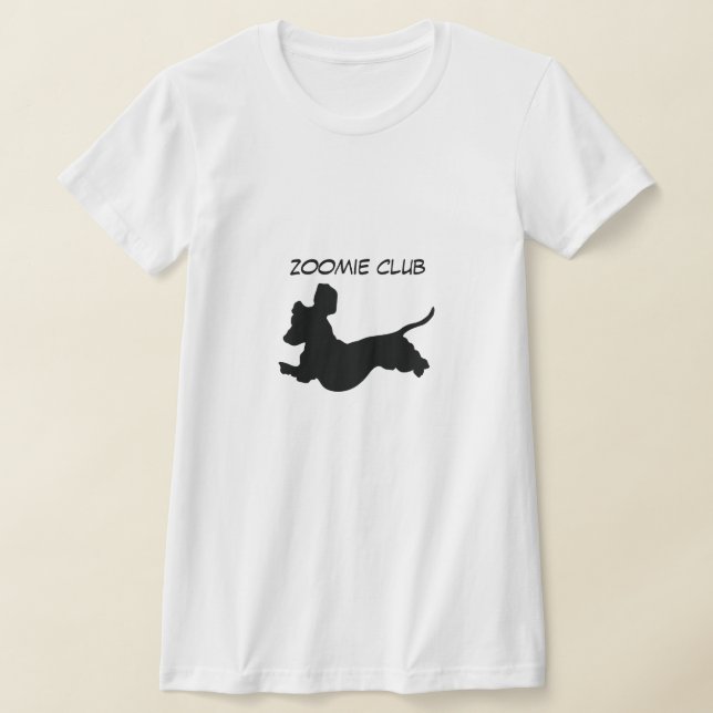Camiseta Dachshund Silhouette Zoomie Shirt (Postura )