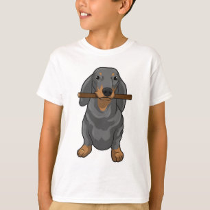 Camiseta Dachshund Stick