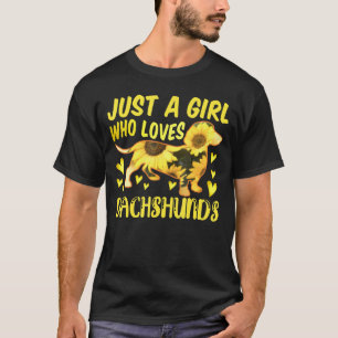 Camiseta Dachshund Sunflower Weenie