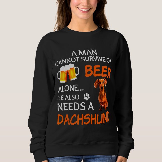 Camiseta Dachshund Também (Frente)