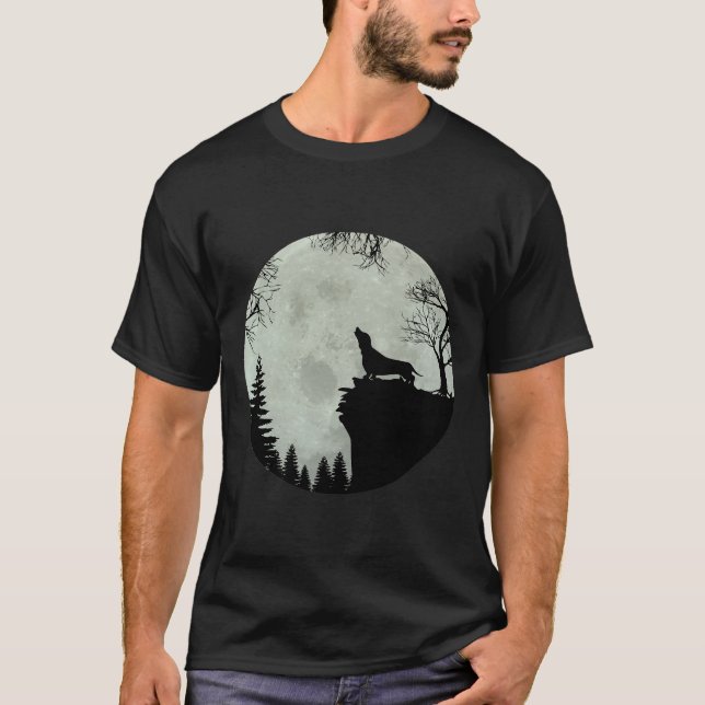 Camiseta Dachshund Teckel Dachshund Moon (Frente)