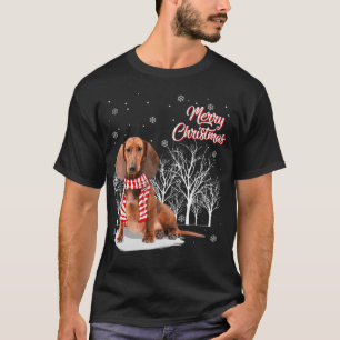 Camiseta Dachshund Tree Felry Natal Dachshund Xmas Para
